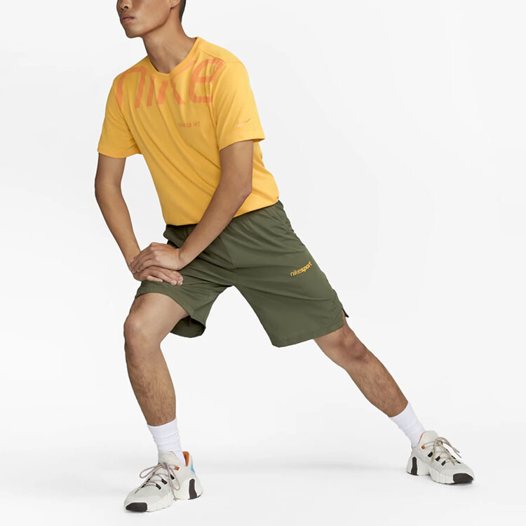 Повседневные шорты мужские оливково-зеленые Nike, оливково-зеленый — фото 2