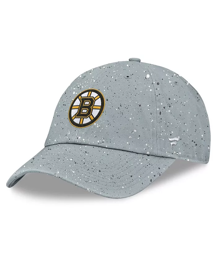 

Женская серая регулируемая шапка Boston Bruins Heritage Snow Day Speckle Fanatics