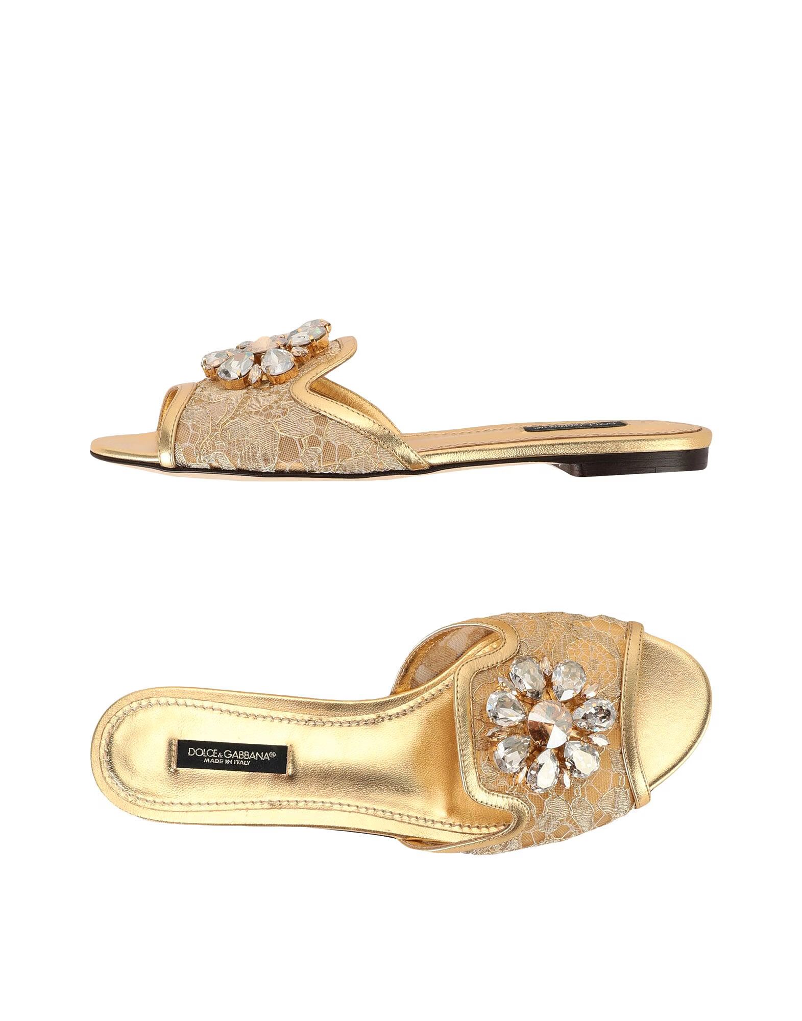 Сандалии Dolce&Gabbana, золотой