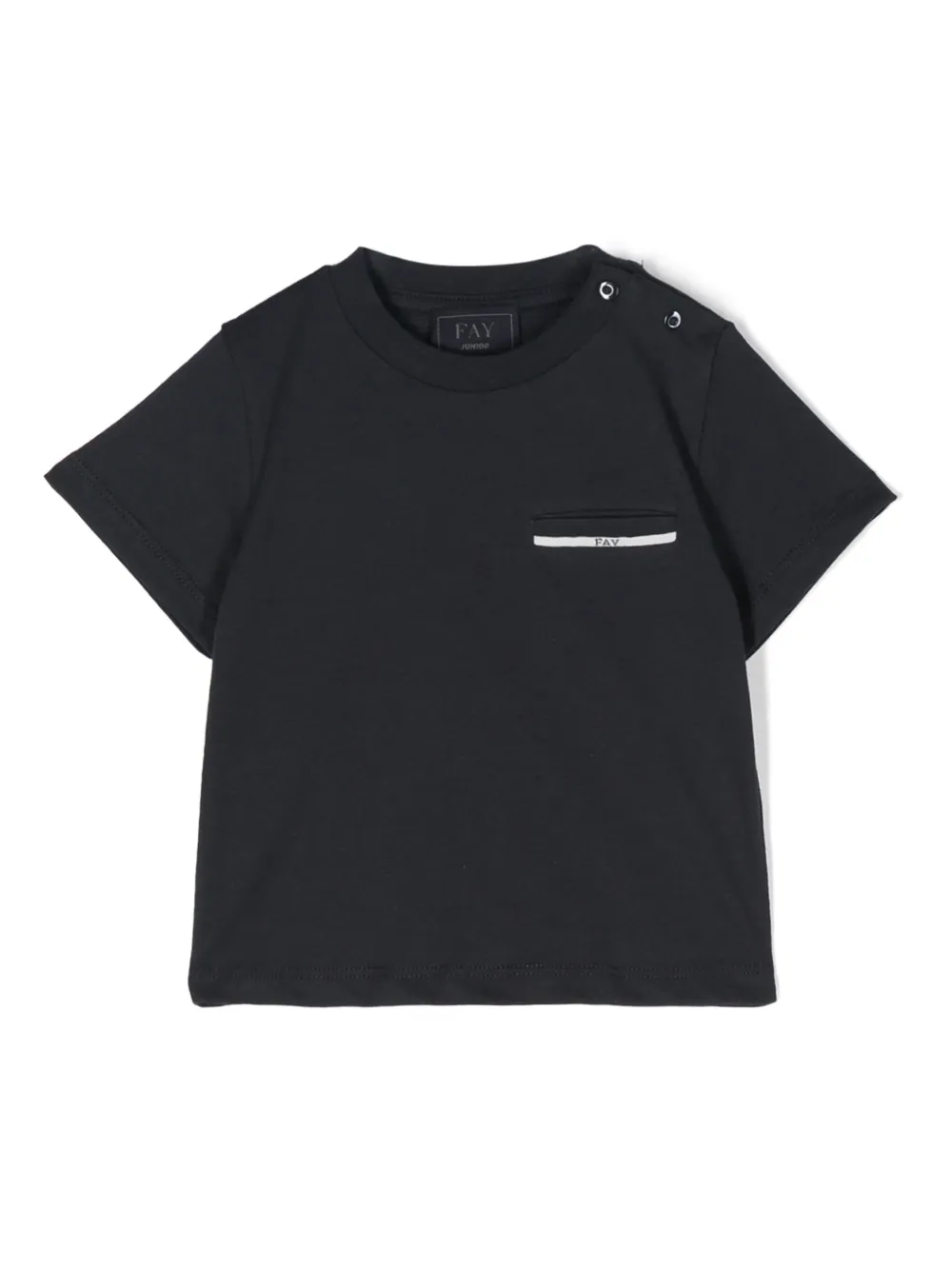 

Футболка с вышитым логотипом Fay Kids, синий