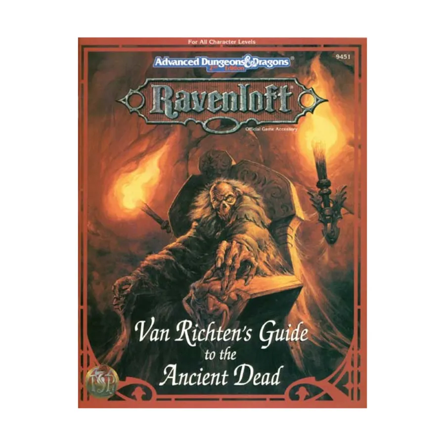 

Van Richten's Guide to the Ancient Dead, Ravenloft (TSR), мягкая обложка