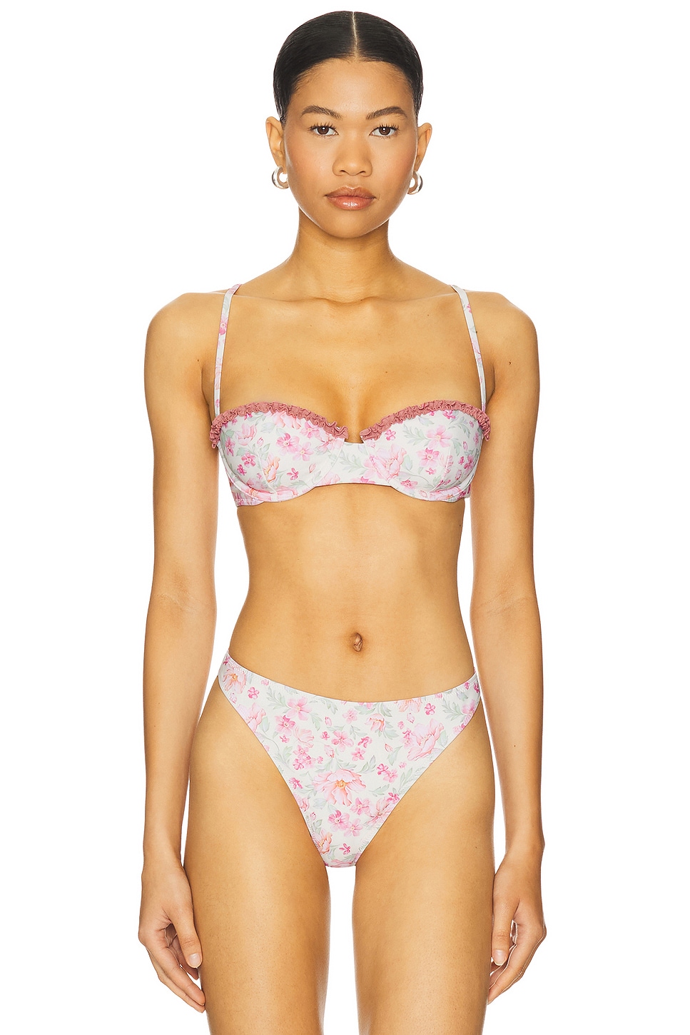 

Топ Aija Tularosa, mauve garden floral