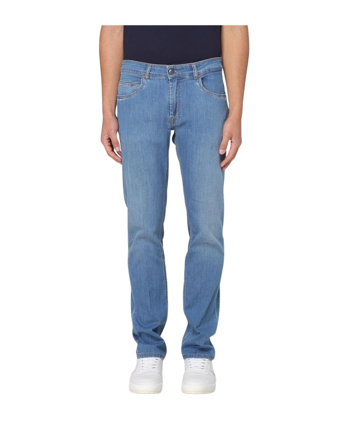 

Джинсы прямого кроя Fay, синий