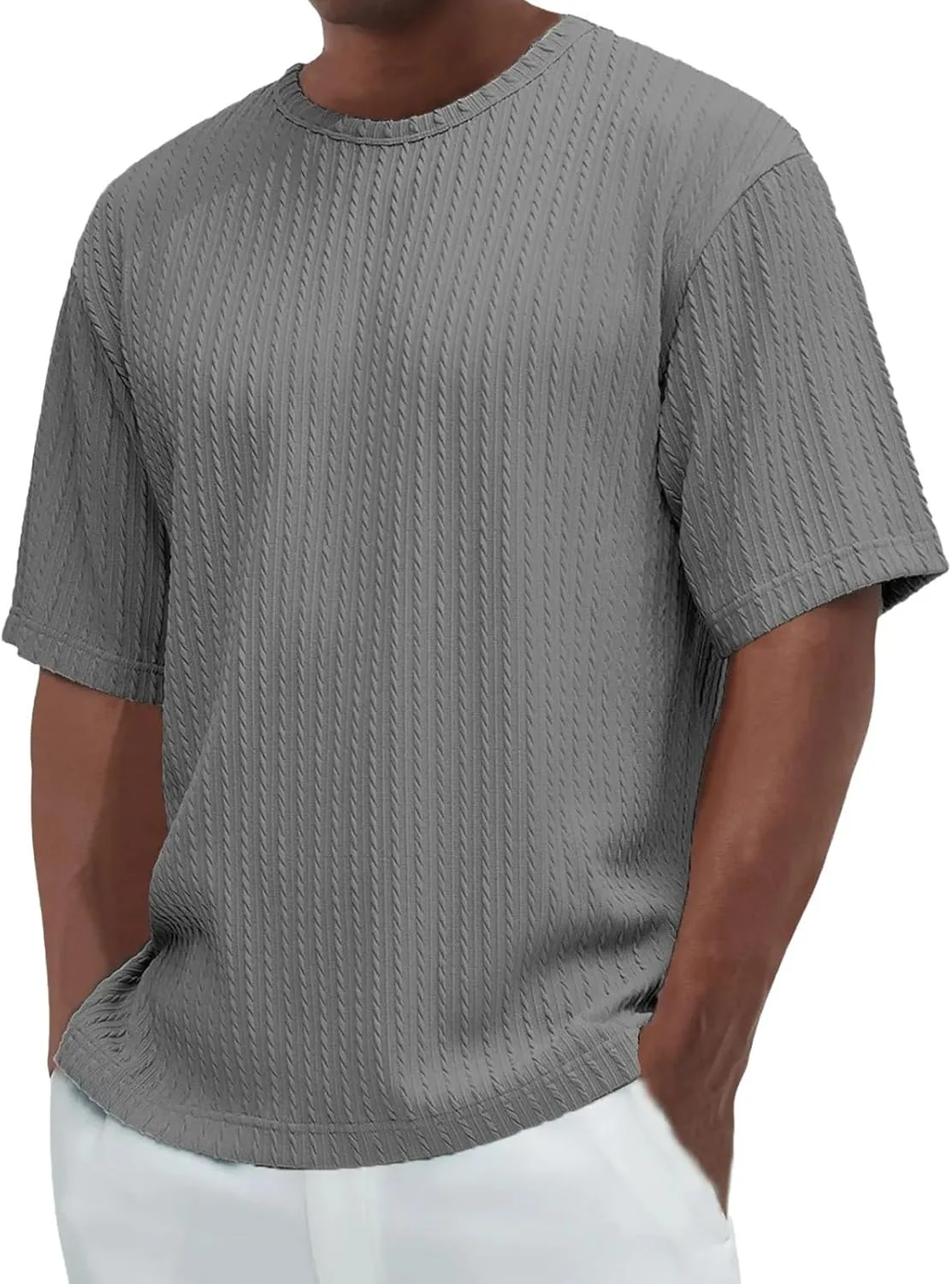 

Футболка для мужчин Heavy Weight Crewneck Texture Knit