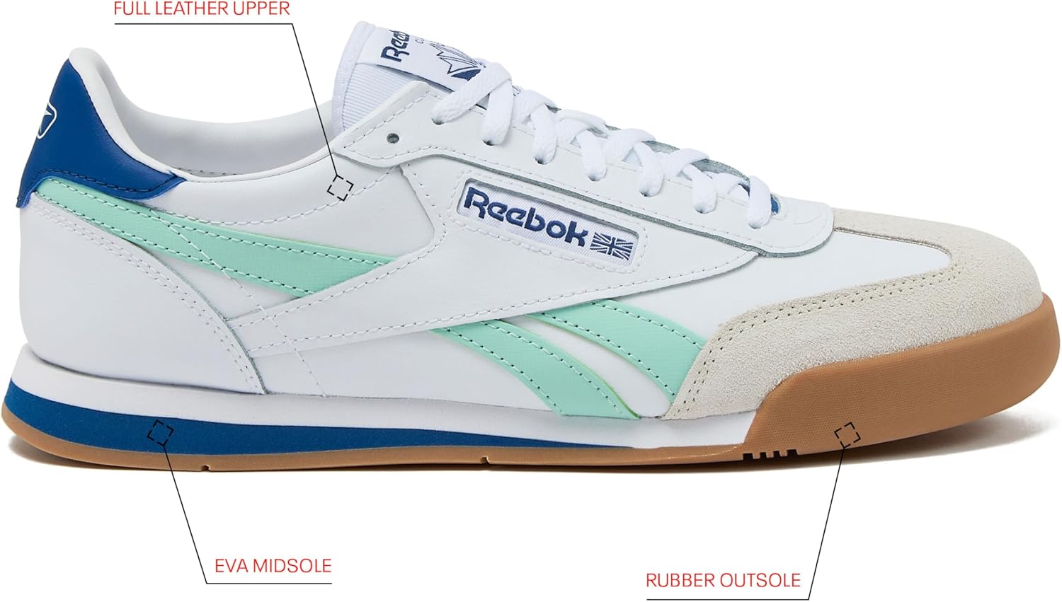 Мужские кроссовки Reebok Campio XT, белый/синий — фото 2