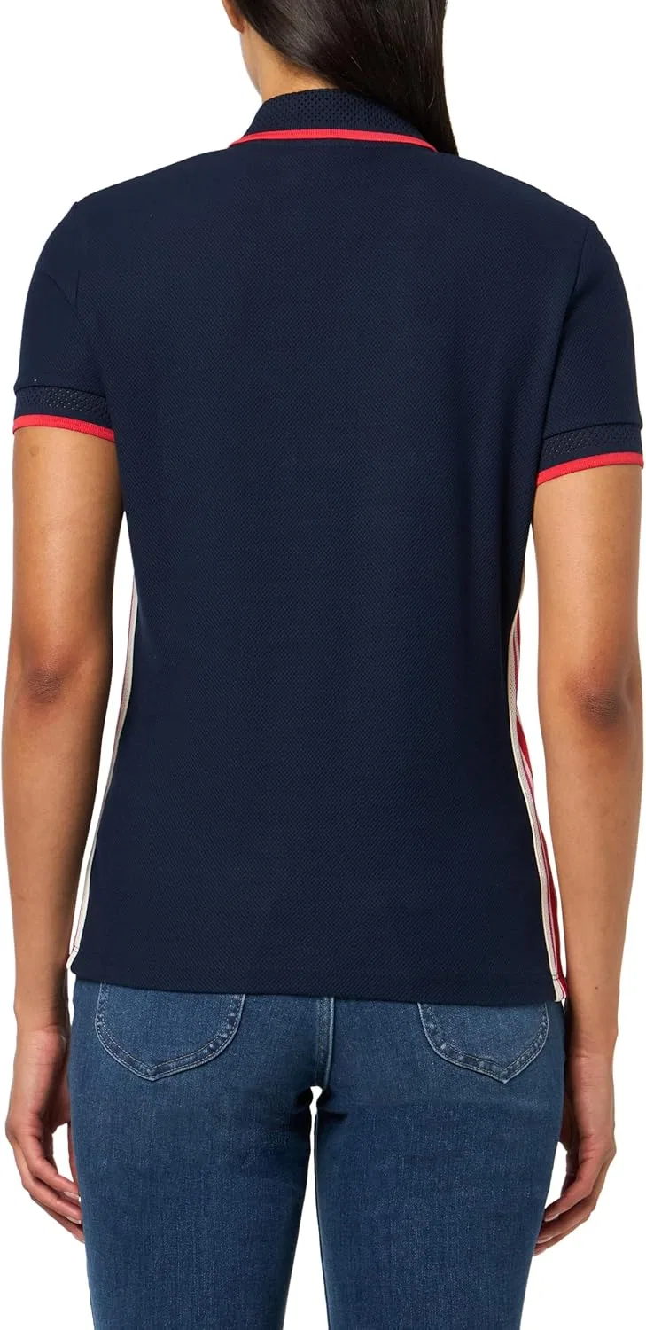 Поло Lacoste Slim Fit, Темно-синий — фото 2