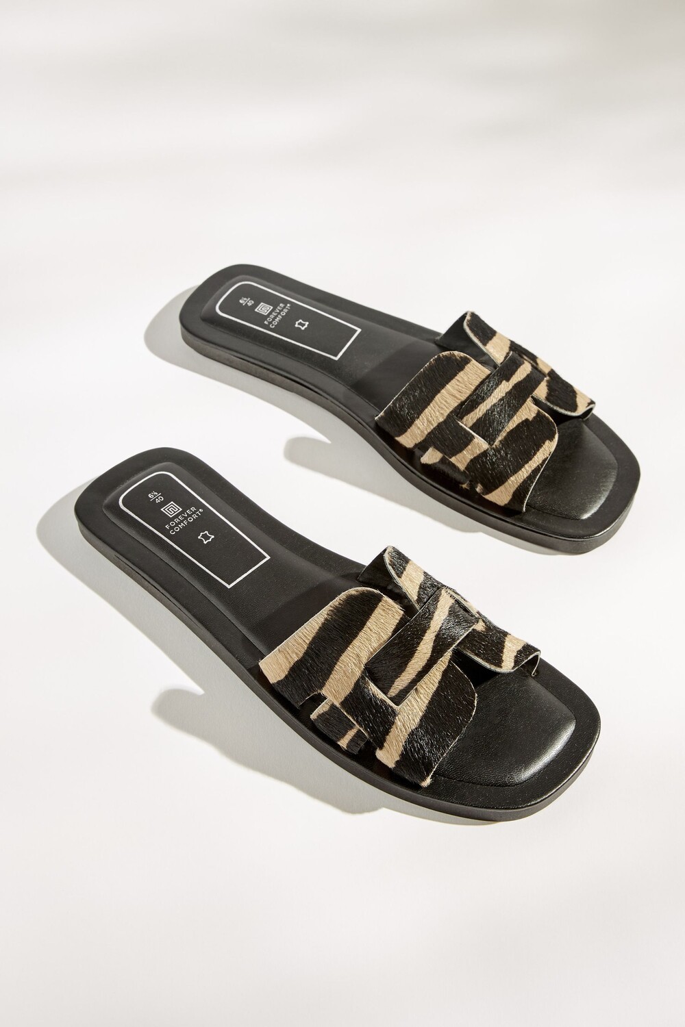 

Кожаные сандалии-мюли Forever Comfort на плоской подошве Next