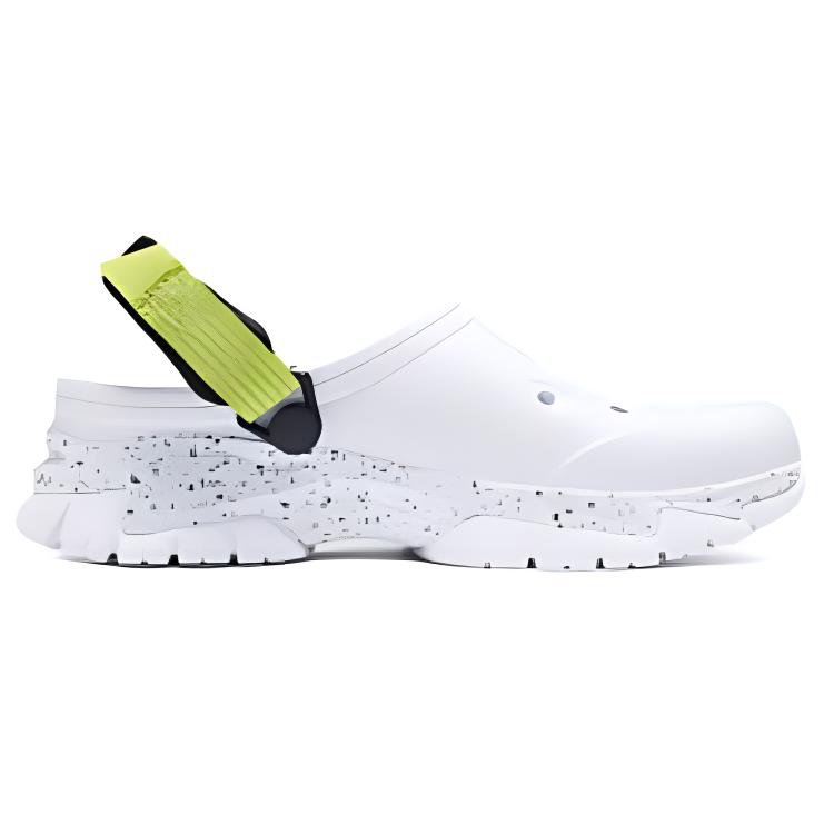 Skechers Клоги женские белые черные желтые, цвет White Black Yellow — фото 2