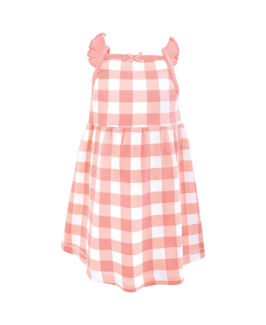 Комплект из двух платьев без рукавов для девочек Hudson Baby, Gingham Berry — фото 4