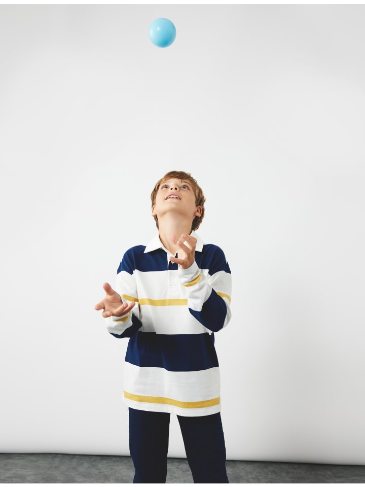 

Футболка LS POLO в полоску цвета экрю KOTON