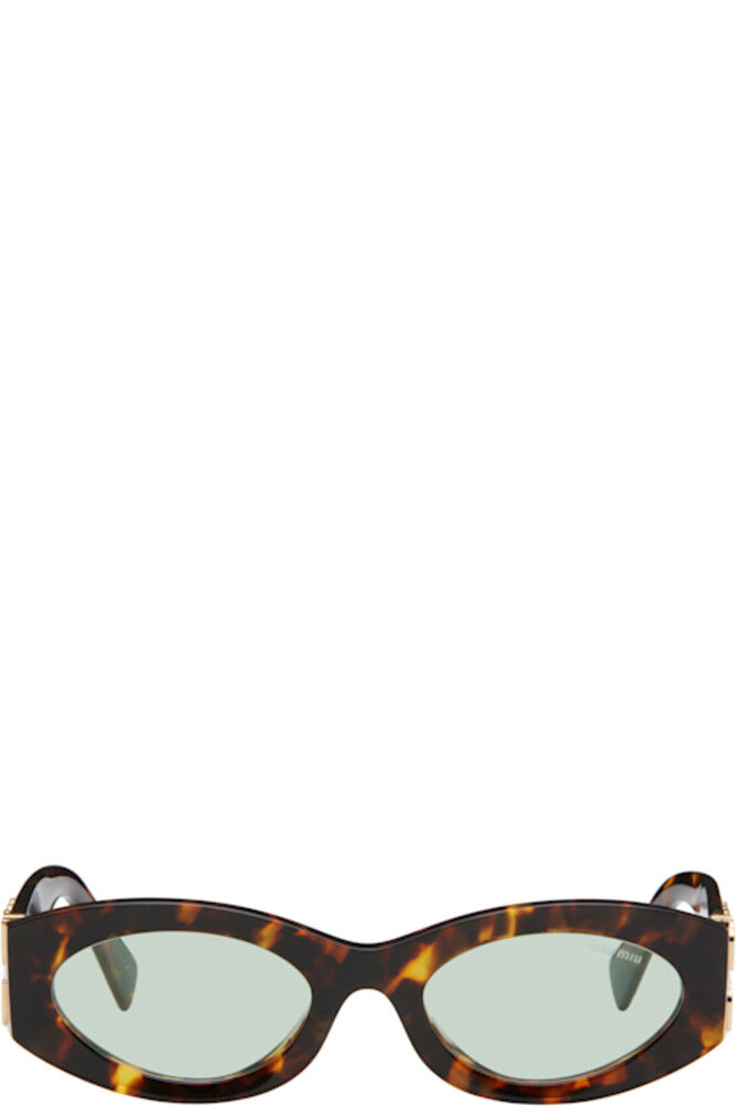 

Коричневые и черные солнцезащитные очки Miu Glimpse Miu Miu Eyewear