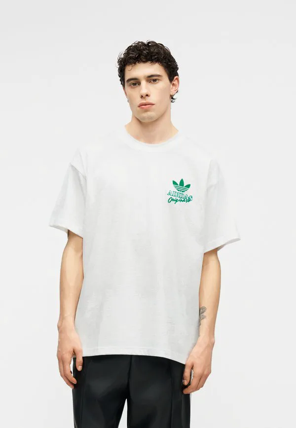 Футболка унисекс с принтом "diner tee" Adidas Originals, White — фото 2
