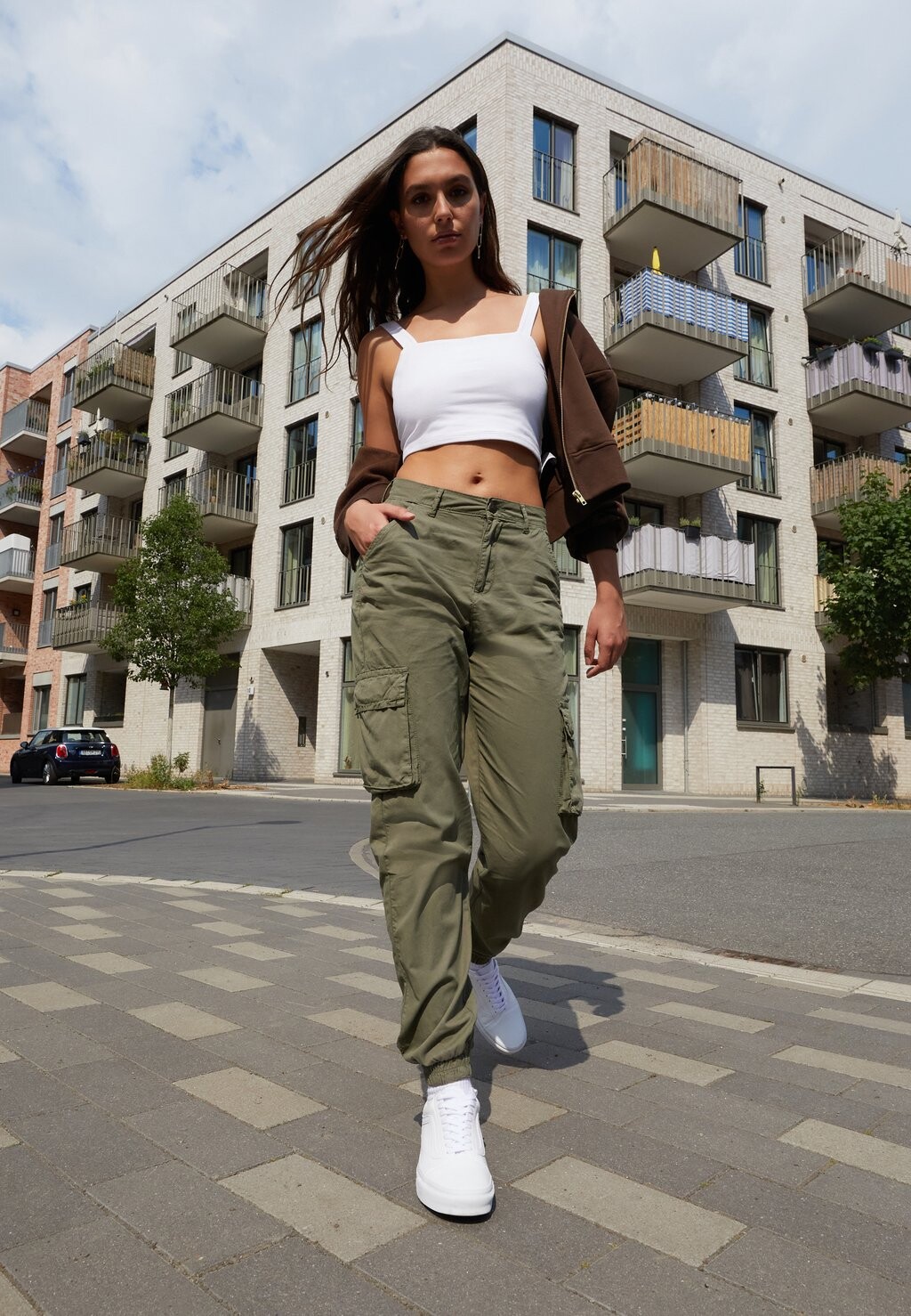 

Брюки карго Ruby DEF, цвет olive