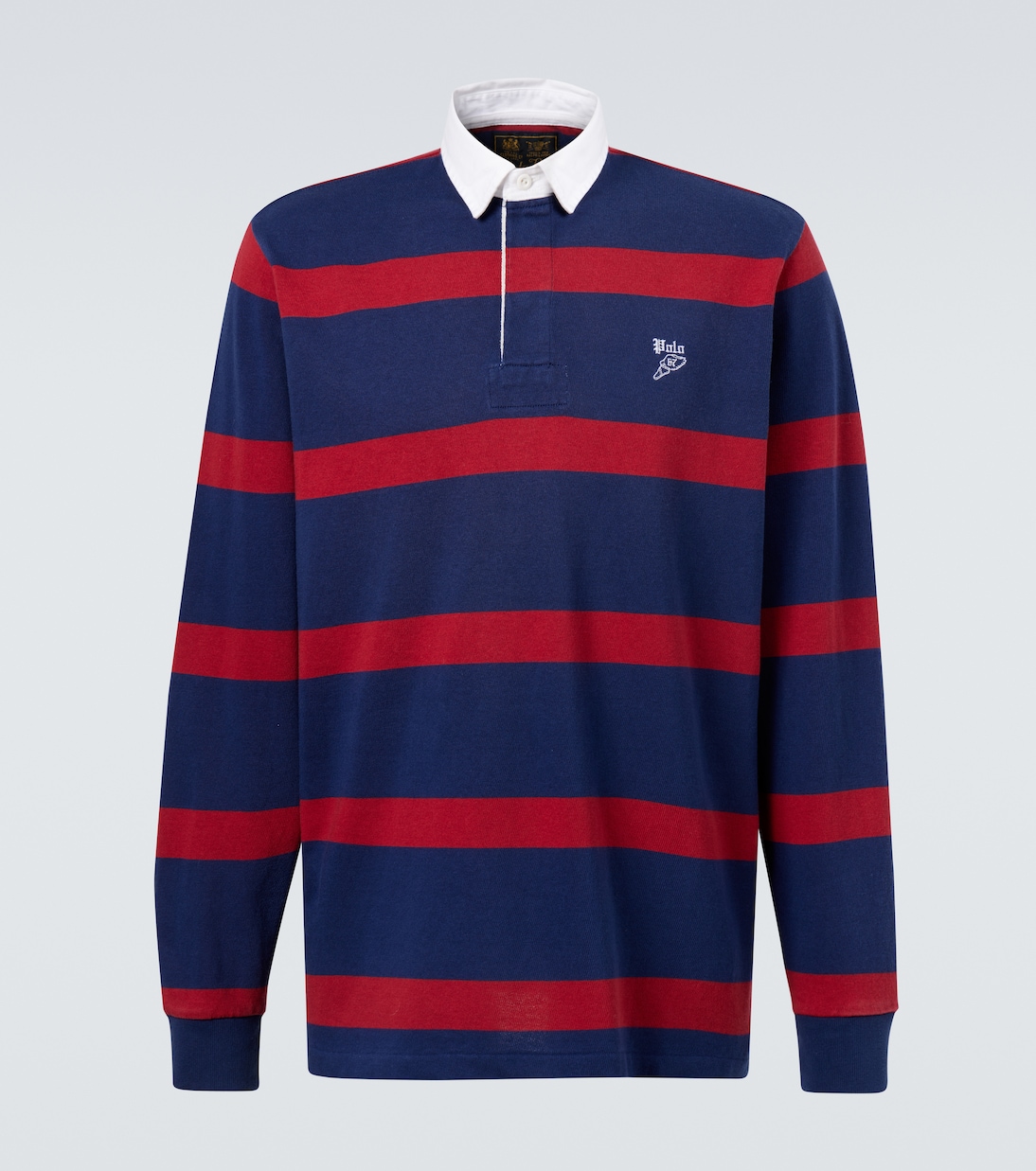 

Полосатая хлопковая поло Polo Ralph Lauren, Camden Red/Dark Cobalt