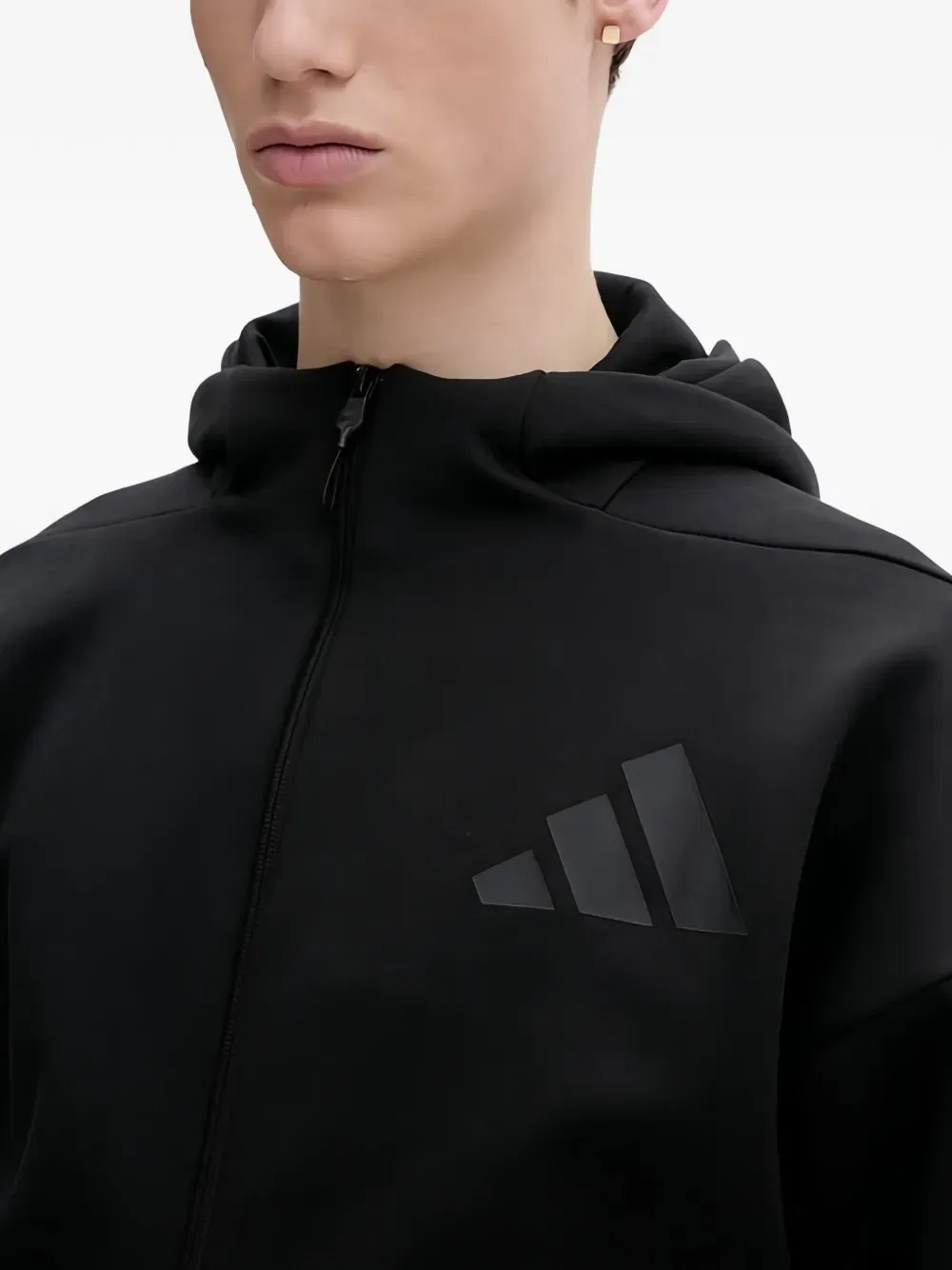 Худи ZNE Adidas, черный — фото 4