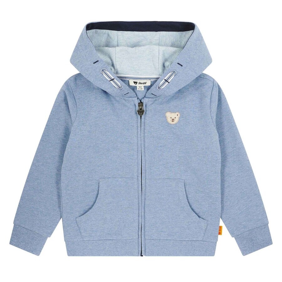 

Худи Steiff Collection Zip-Up Hoodie, небесно-синий