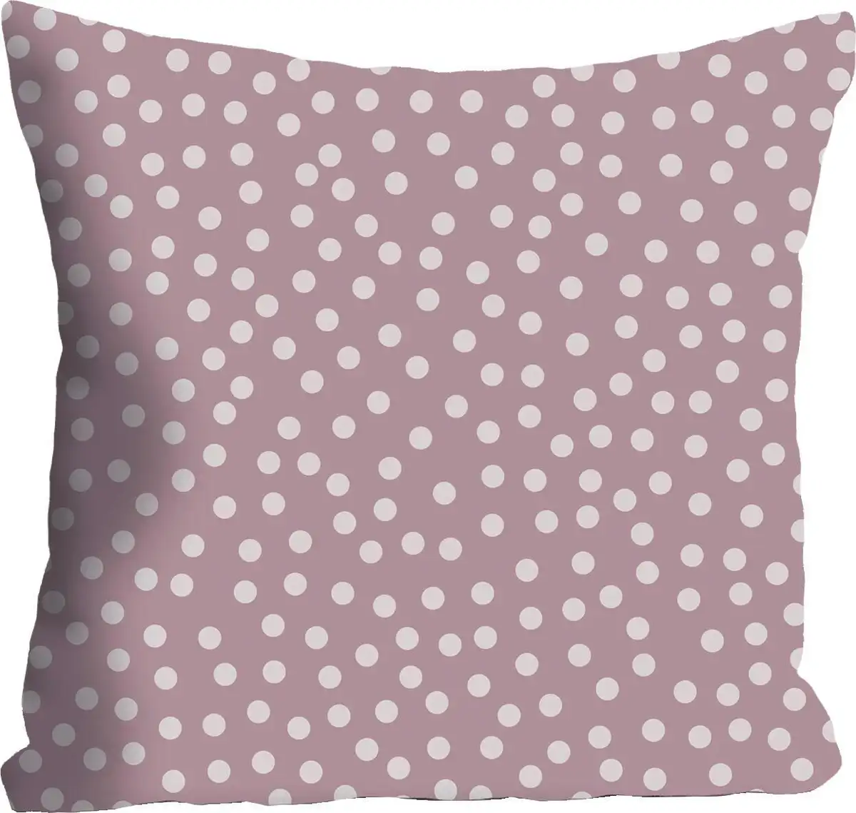 

Декоративная подушка Queence "Точки", чехол на подушку без наполнения, 1 шт 40х40 см, розовый