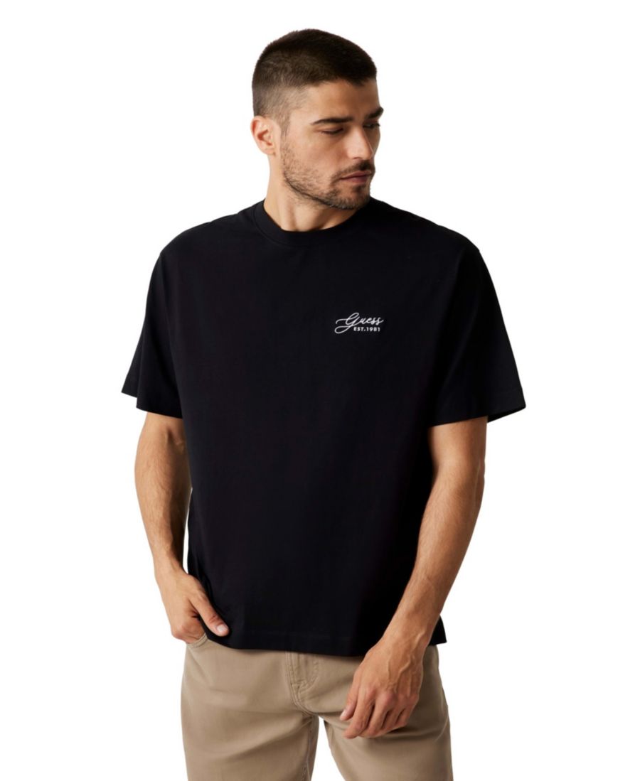 

Мужская футболка с коротким рукавом и городским принтом GUESS, Jet Black, Черный, Мужская футболка с коротким рукавом и городским принтом GUESS, Jet Black