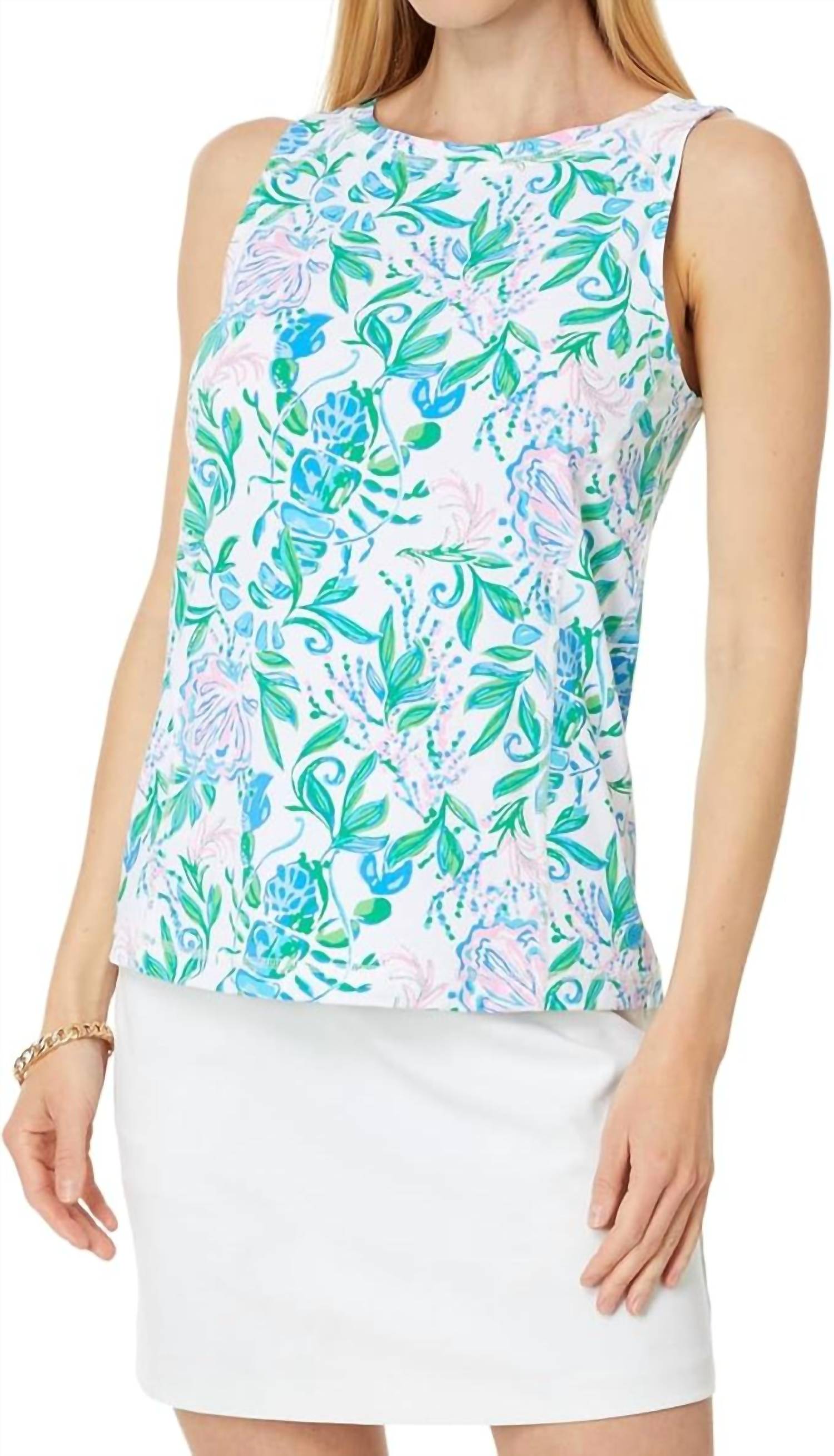 

Renay Майка In Resort White Просто щепотка Lilly Pulitzer