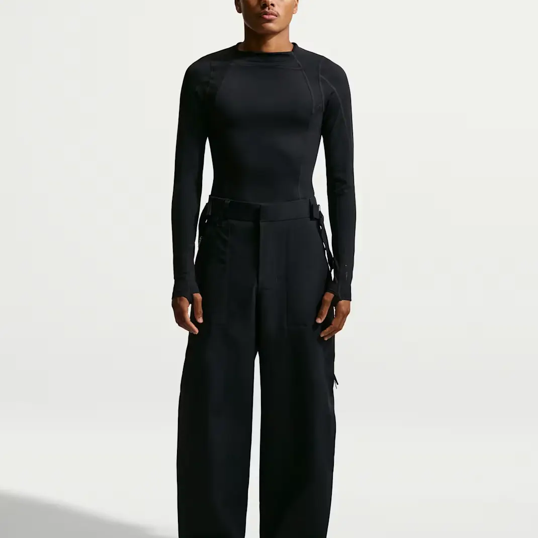 Мужская футболка с длинными рукавами от Jacquemus Nike, черный — фото 3