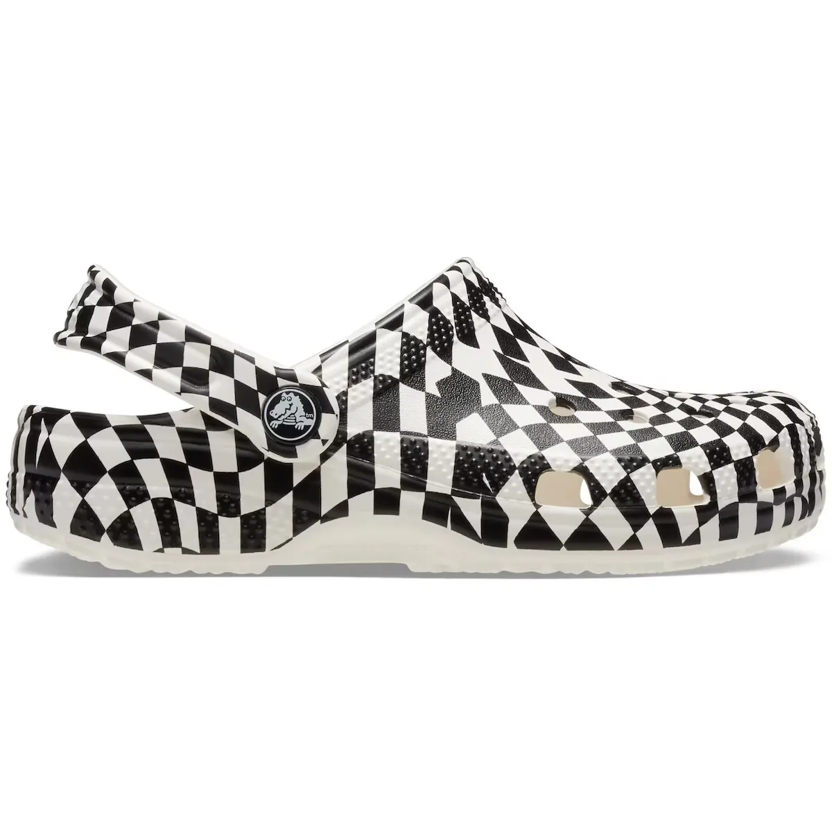 

Детские сабо Classic Warped Checker Clog K Crocs, черный