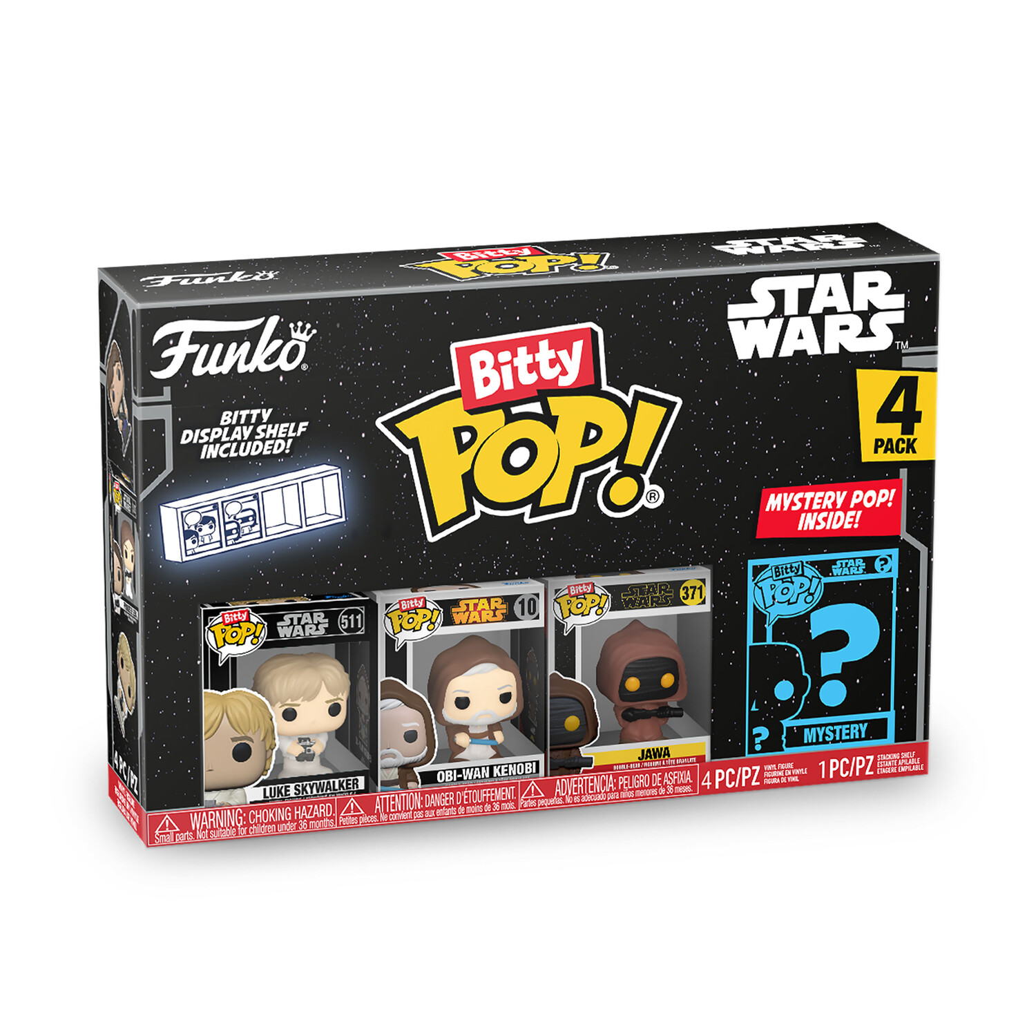 

Звездные войны — набор из 4 фигурок Funko Bitty Pop, серия 1