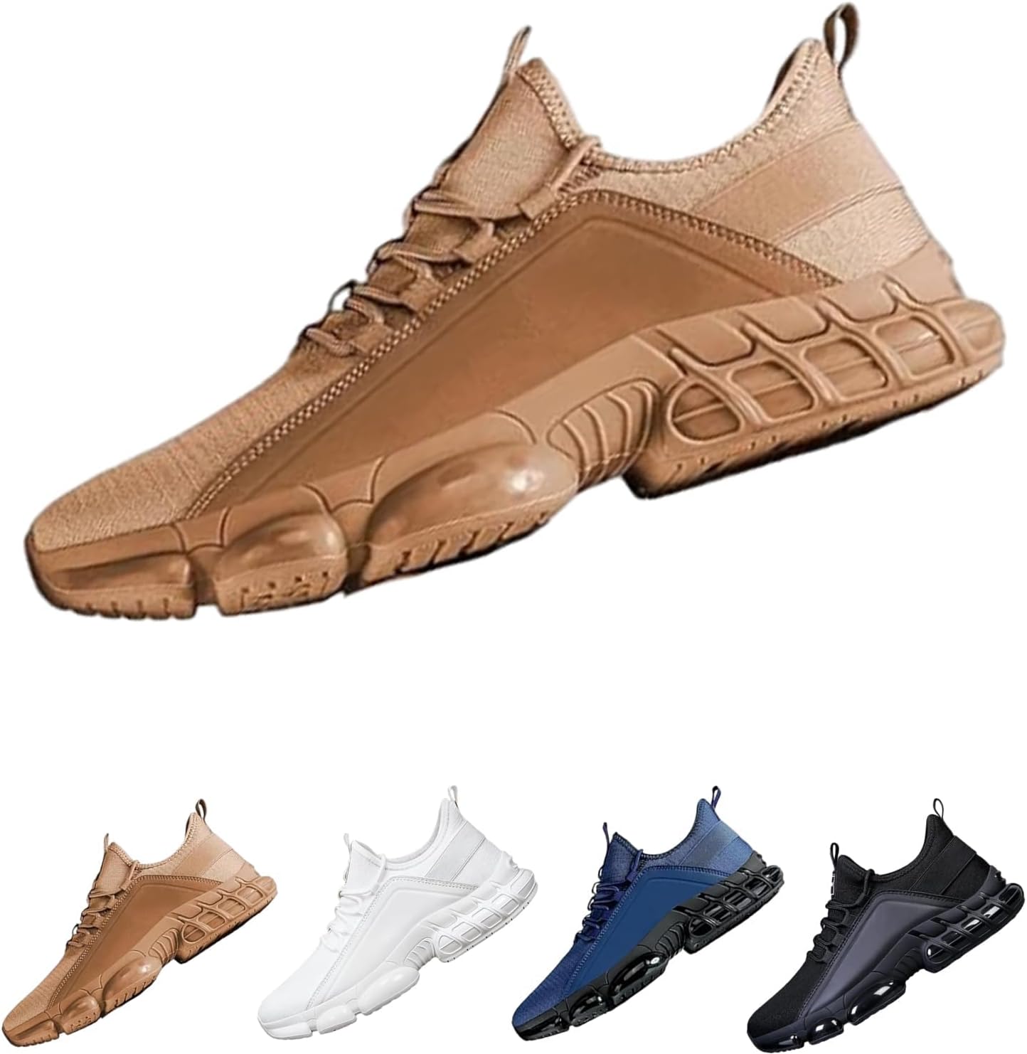 

Мужские легкие дышащие низкие беговые кроссовки, ортопедические кроссовки с противоскользящей сеткой Generic, хаки