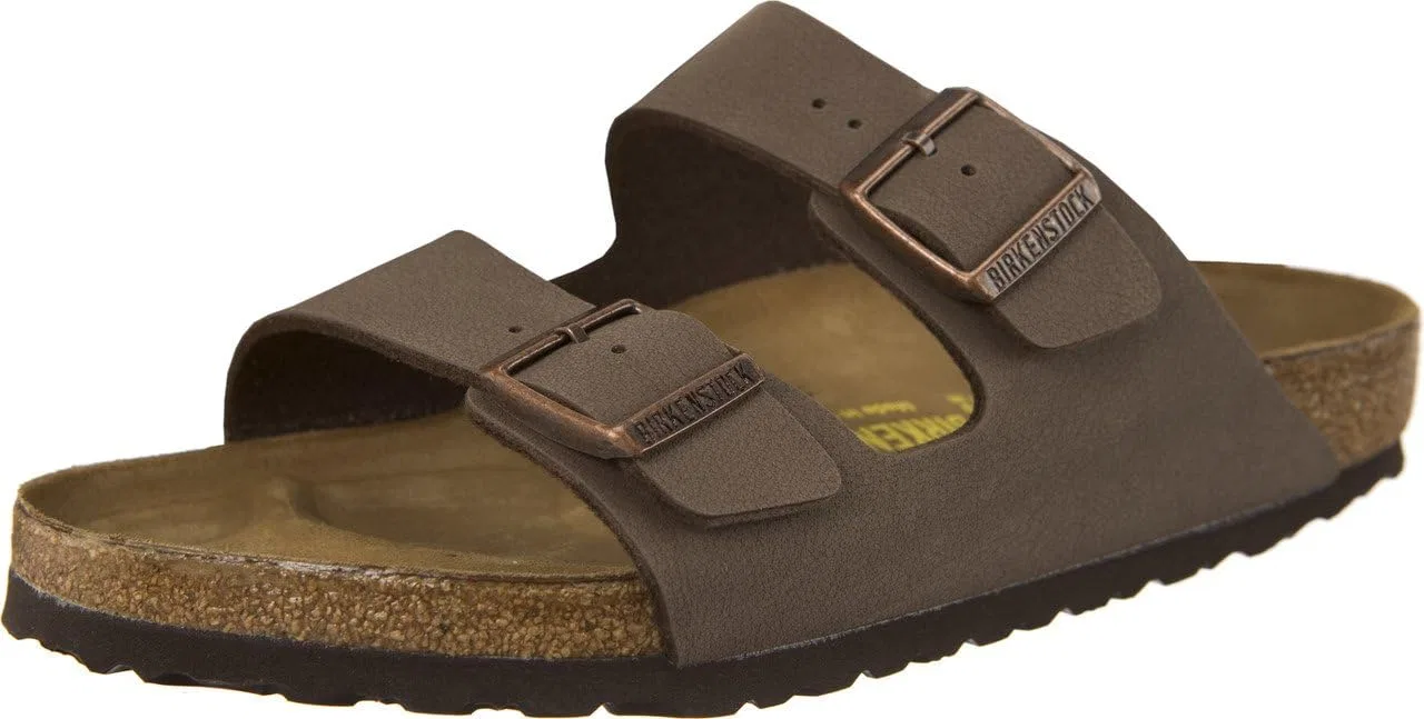 Мюли унисекс BIRKENSTOCK Arizona из нубуковой кожи Birko-Flor, Brown