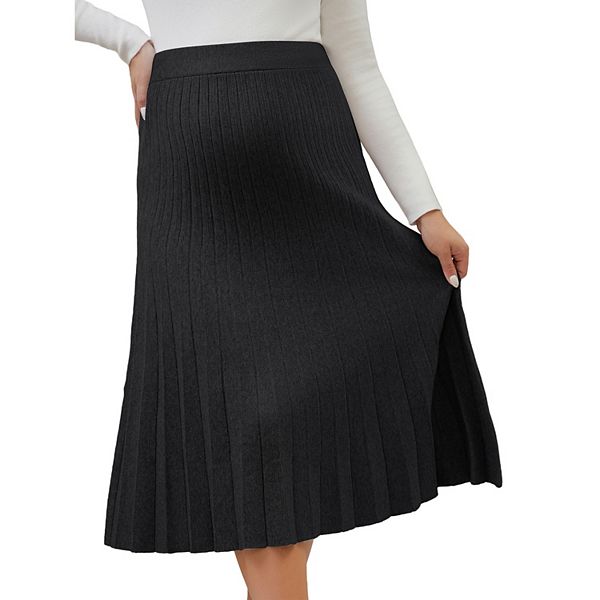 

Женский свитер-юбка для беременных A-line с плиссировкой Inspire Chic, Black