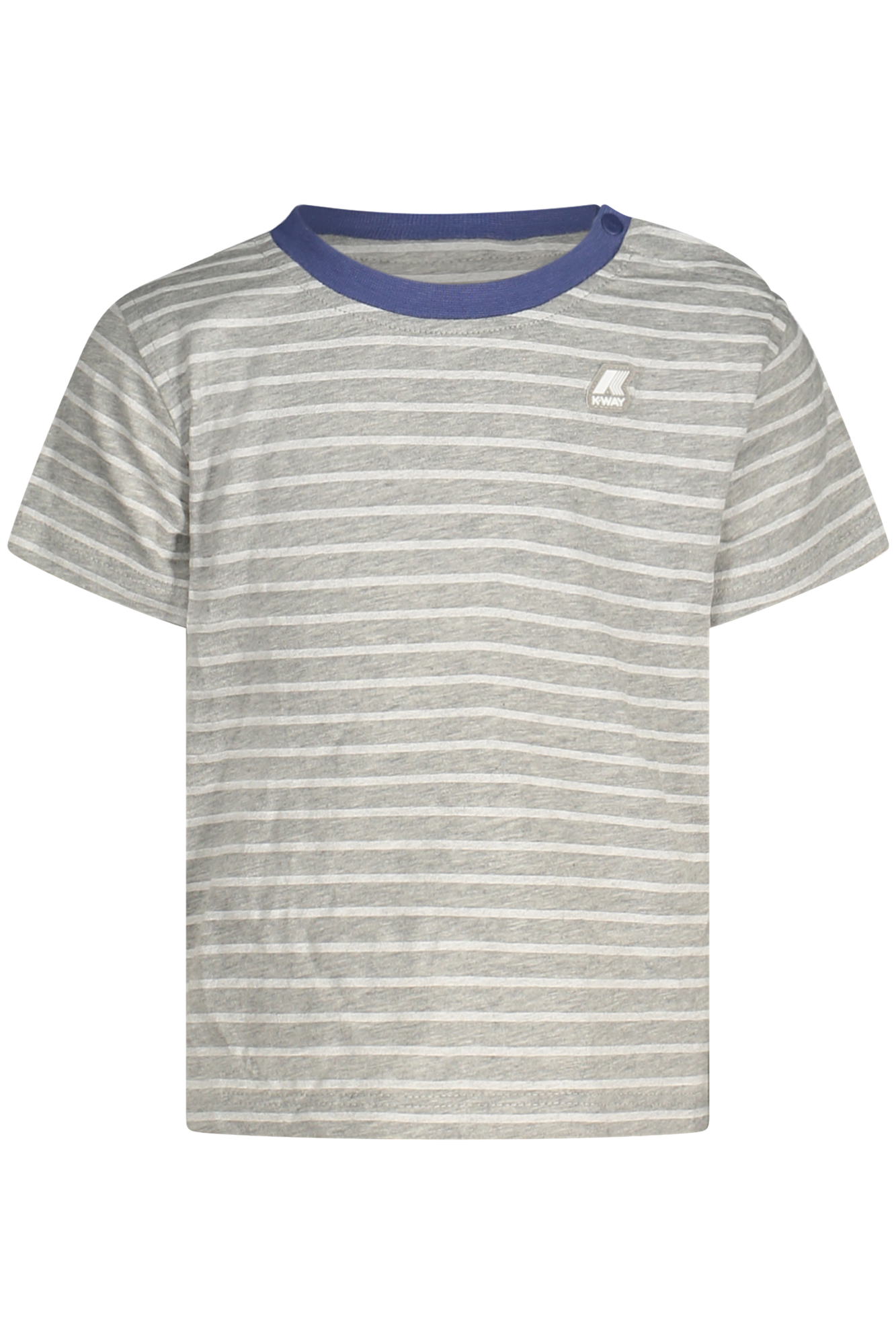 

Футболка детская K-Way хлопковая в полоску, серый
