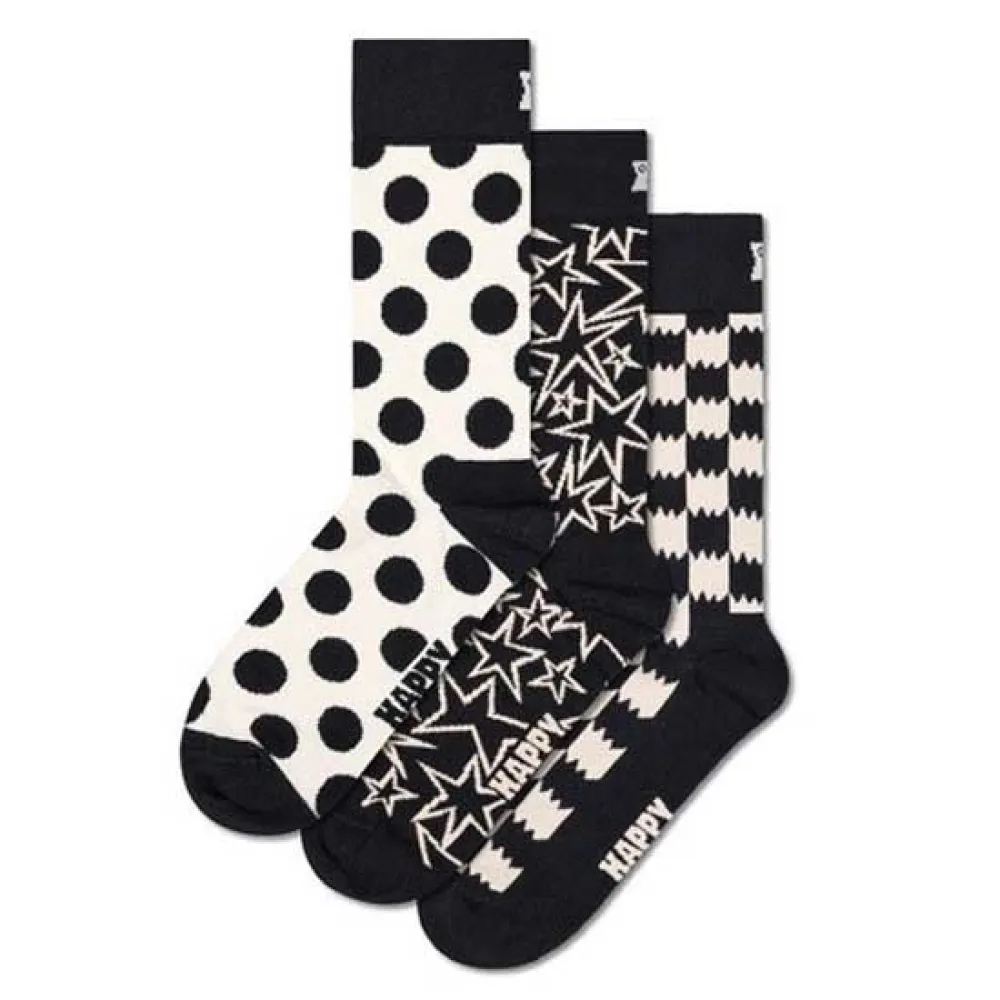 

Носки 3 шт Hs By Happy Socks Black and white gift set long, белый