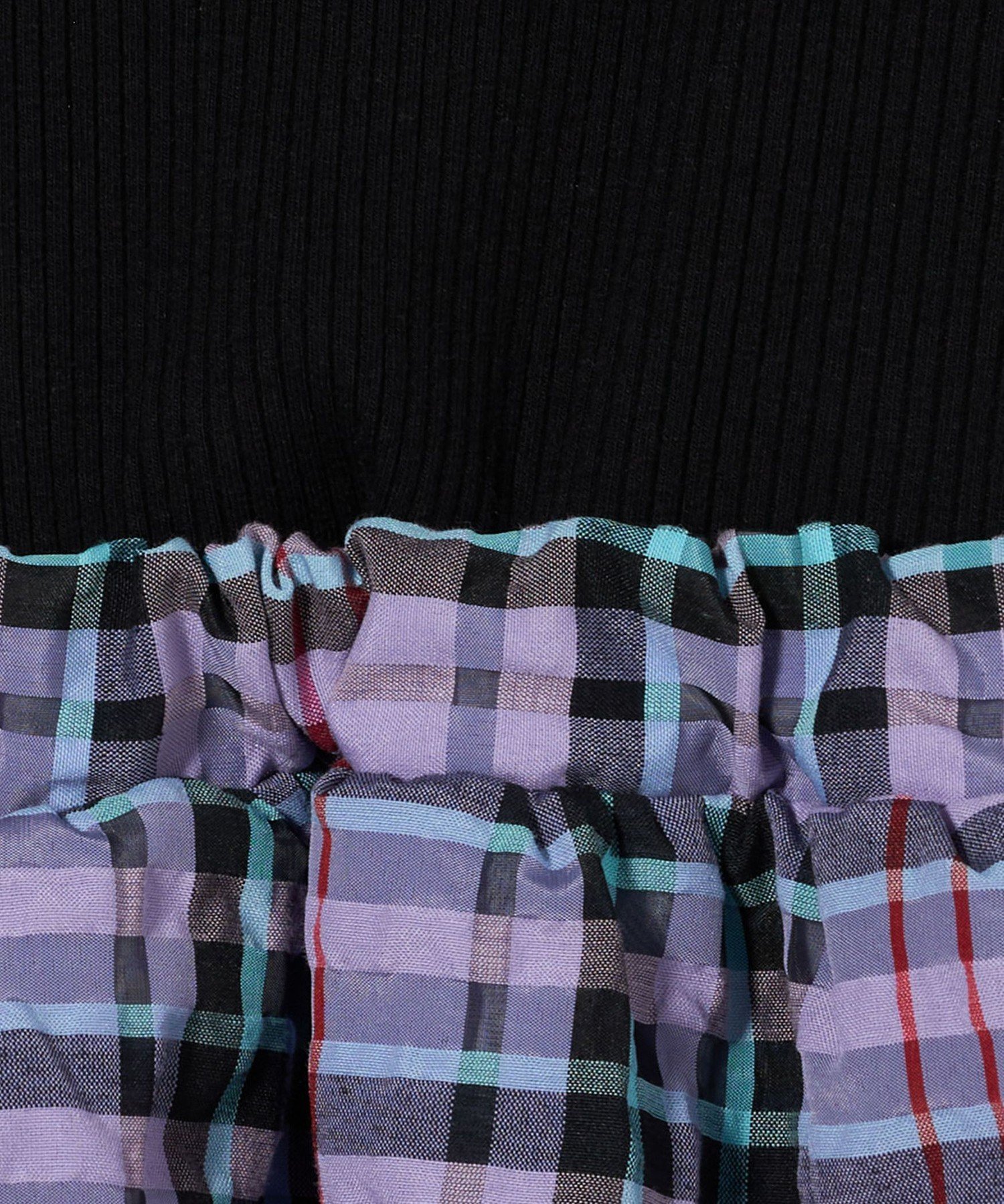 Платье в клетку Tereko* для детей 100-130 см United Arrows Green Label Relaxing, Black — фото 4