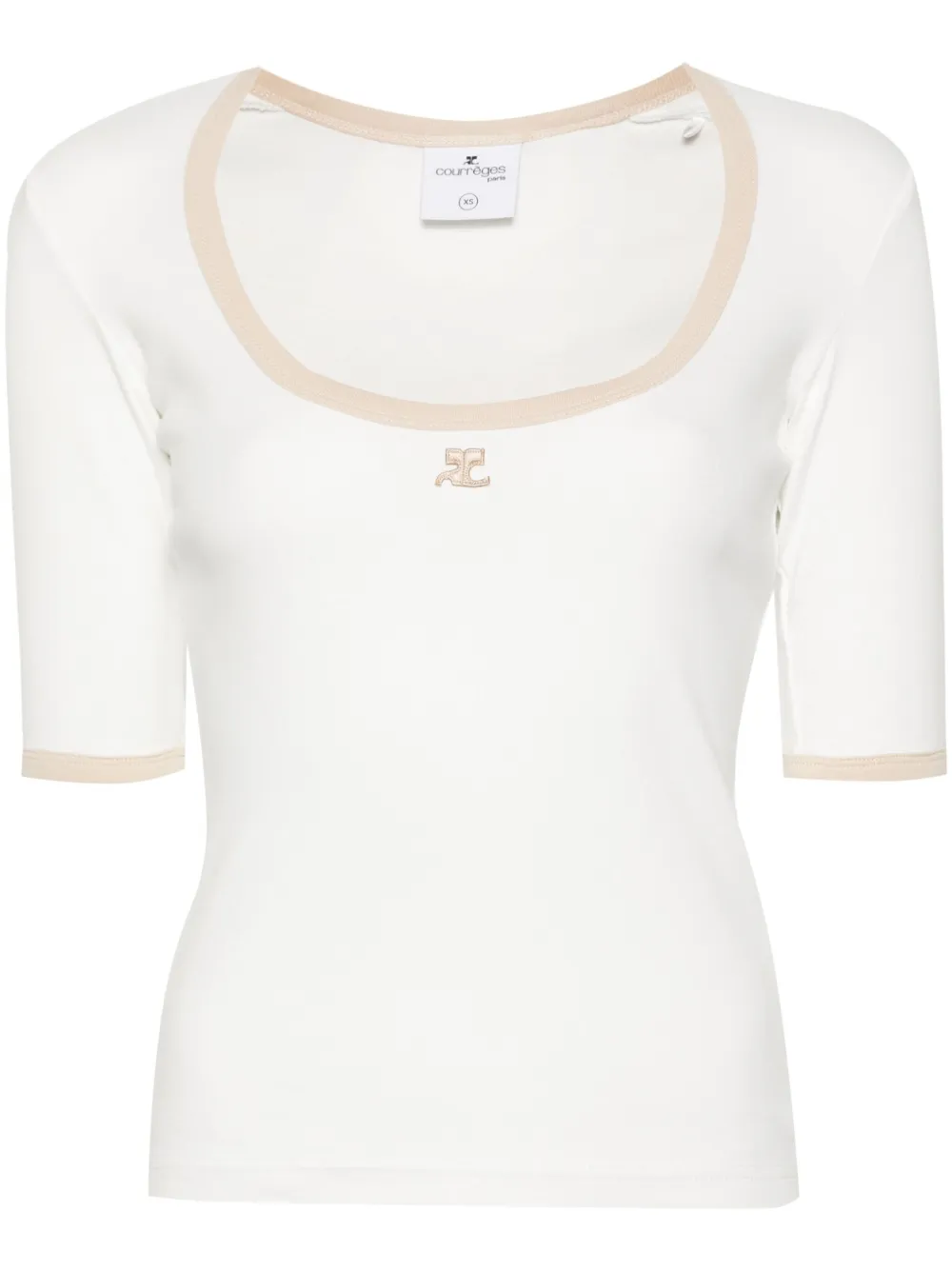 

Футболка Holistic Contrast Courrèges, белый