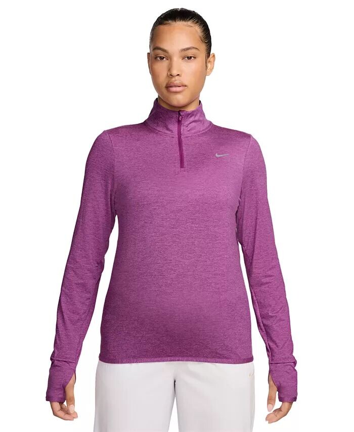 

Женский топ для бега Dri-FIT Swift Element UV с молнией 1/2 Nike, фиолетовый