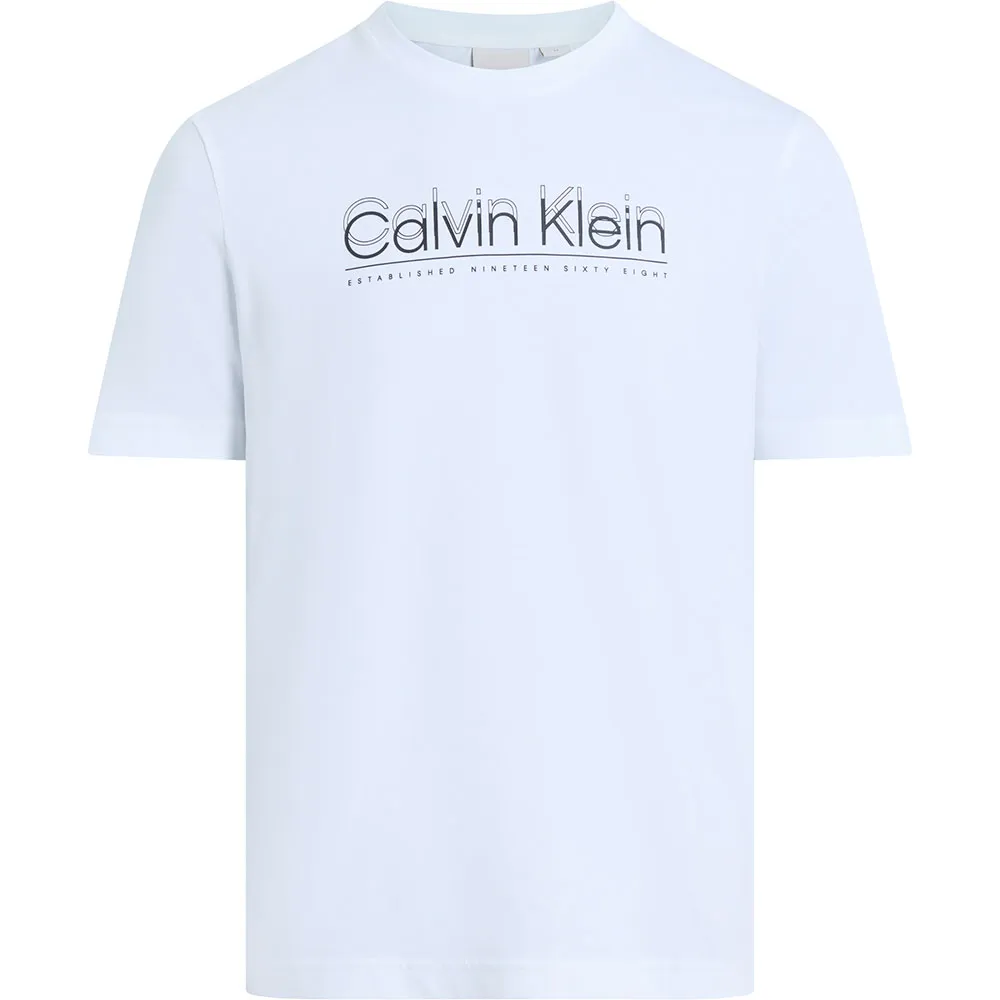

Футболка с коротким рукавом Calvin Klein Double Logo, белый
