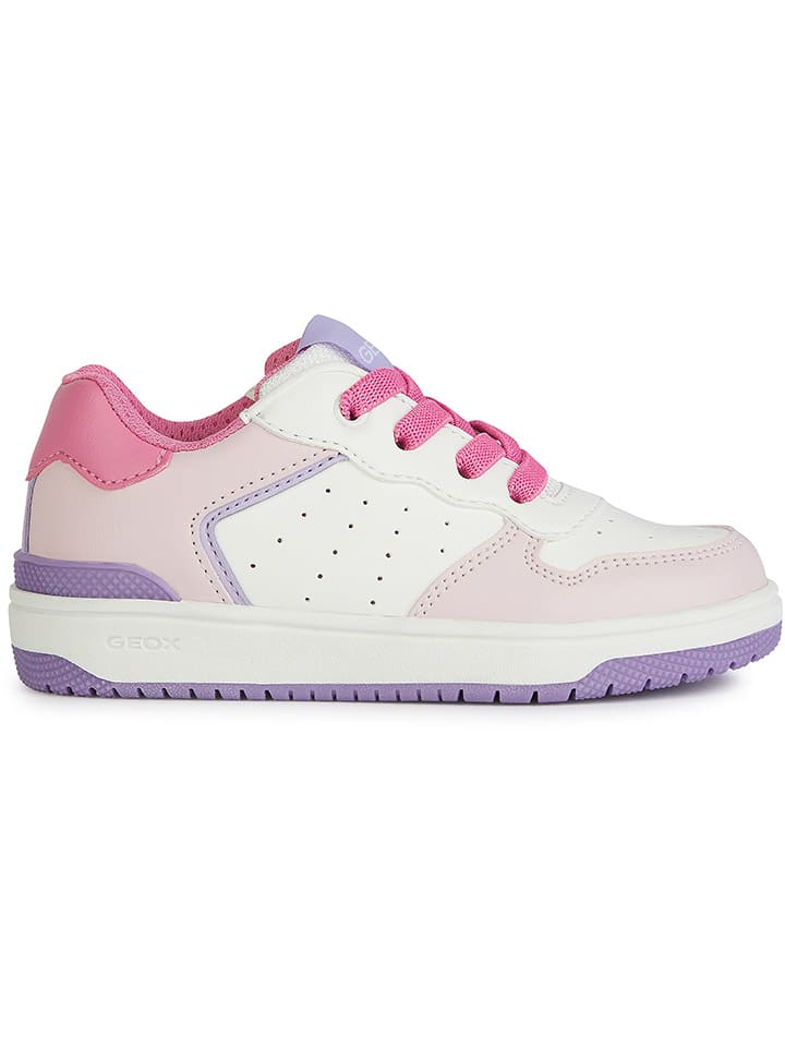 

Кроссовки на шнуровке Geox, цвет weiß/rosa