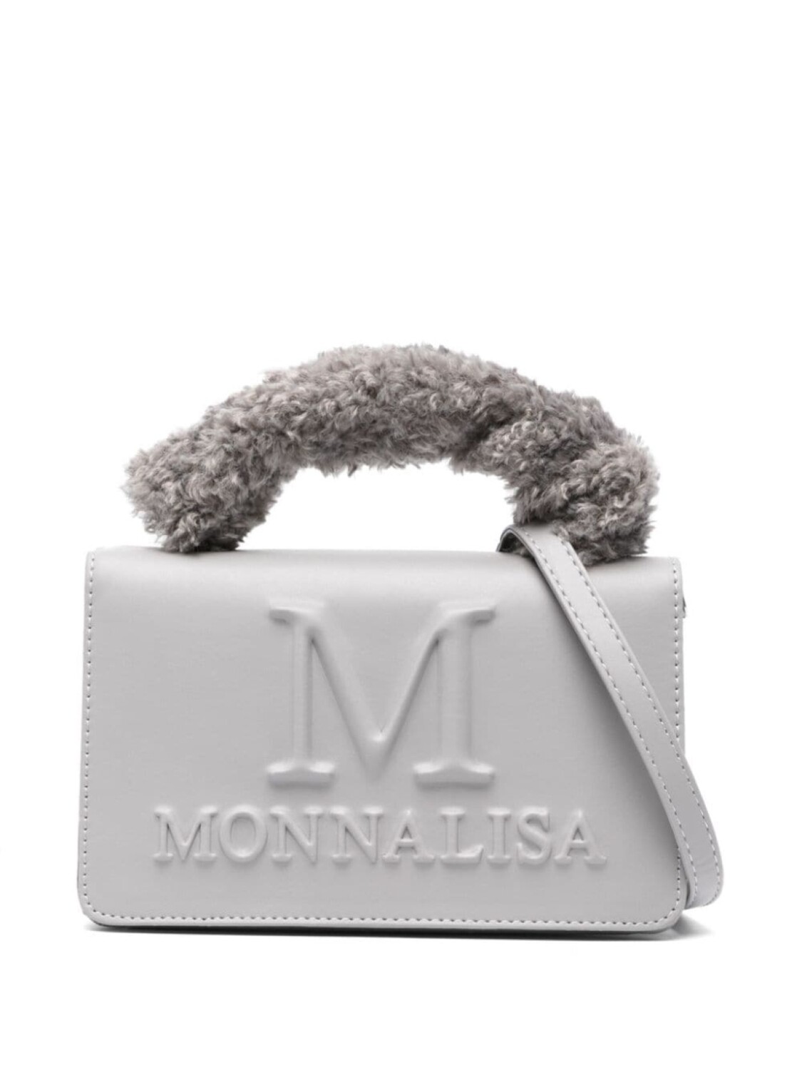 

Monnalisa сумка с тисненым логотипом, серый