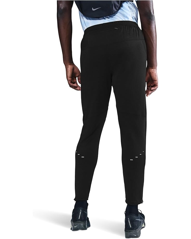 Мужские беговые брюки Nike Stride Dri-Fit Knit, Black/Reflective Silver — фото 2