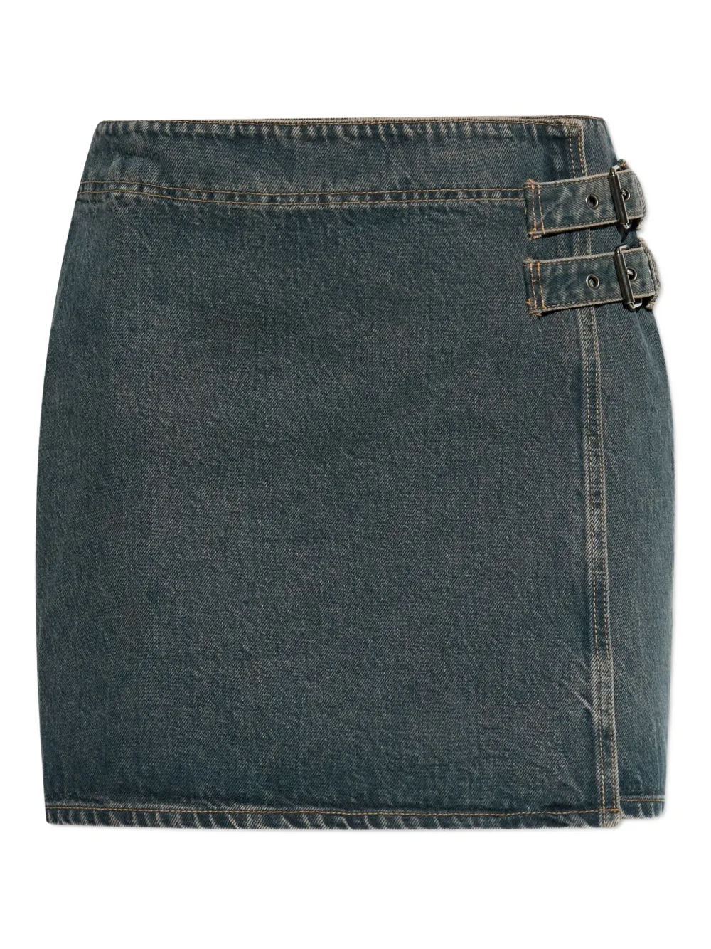 

Мини-юбка с пряжками Samsoe Samsoe, синий