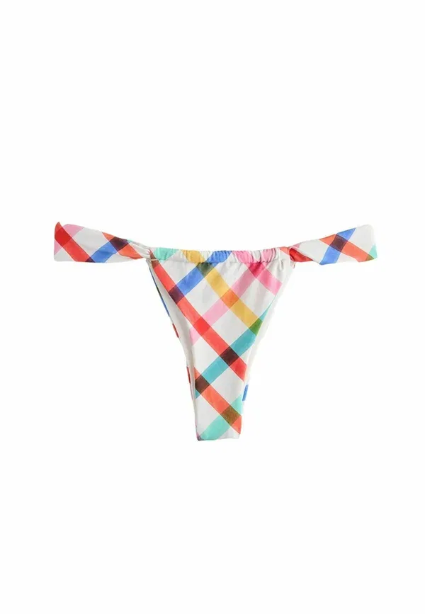 Трусы-бикини Next, multi white bright check, мультиколор белый яркий клетка