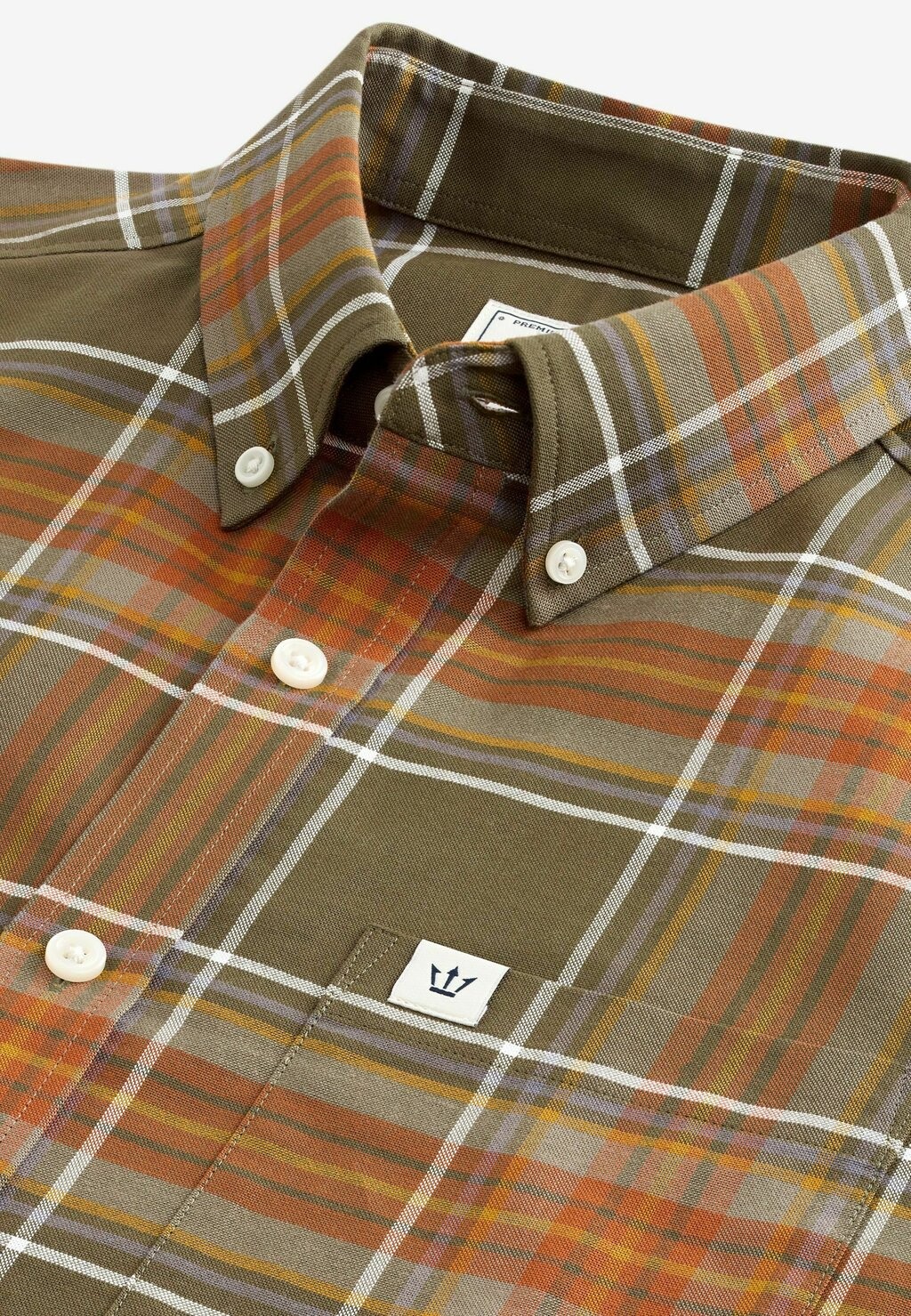 

Рубашка STRETCH OXFORD CHECK SHORT SLEEVE REGULAR FIT Next, зеленый