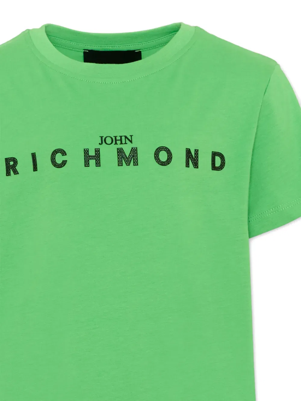 Хлопковый спортивный костюм с логотипом John Richmond Junior, зеленый — фото 3