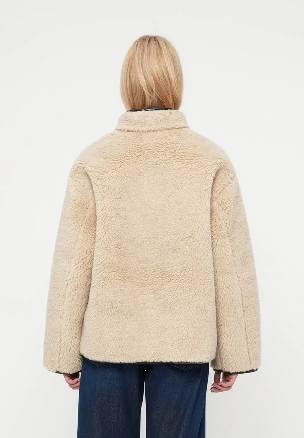 Зимняя куртка на пуговицах Gap, Cream — фото 3