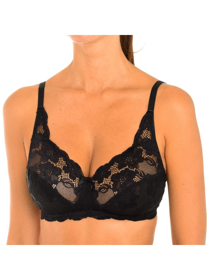 

Бюстгальтер на косточках черного цвета Playtex