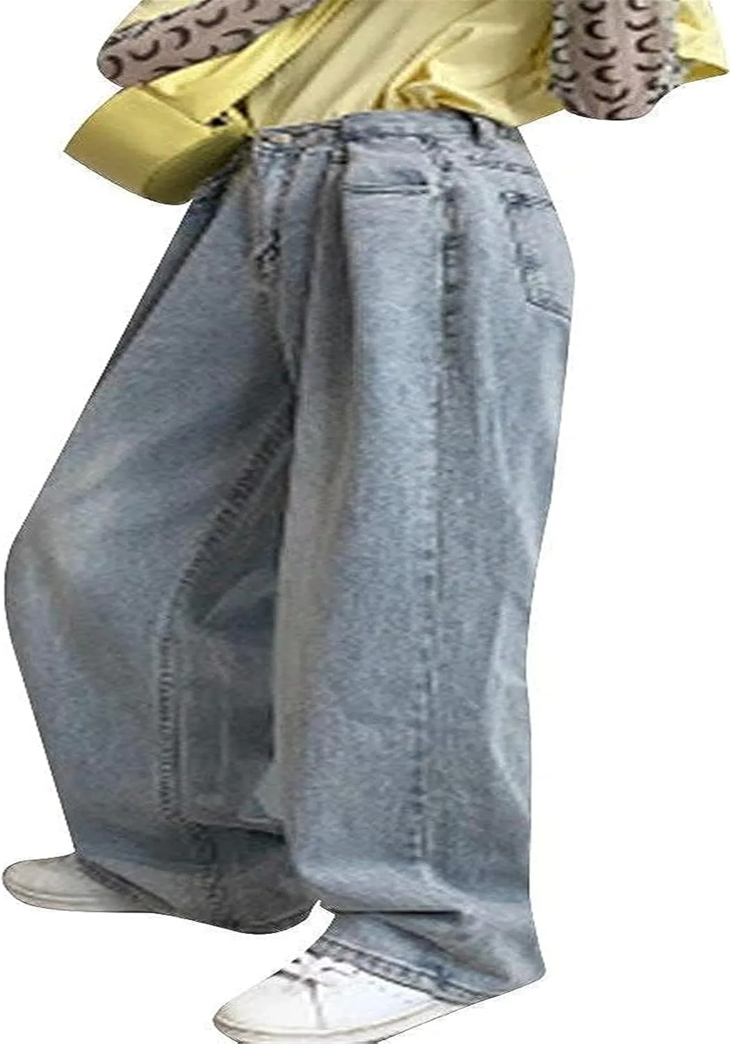 

TYQQU женские повседневные рваные джинсы свободного кроя