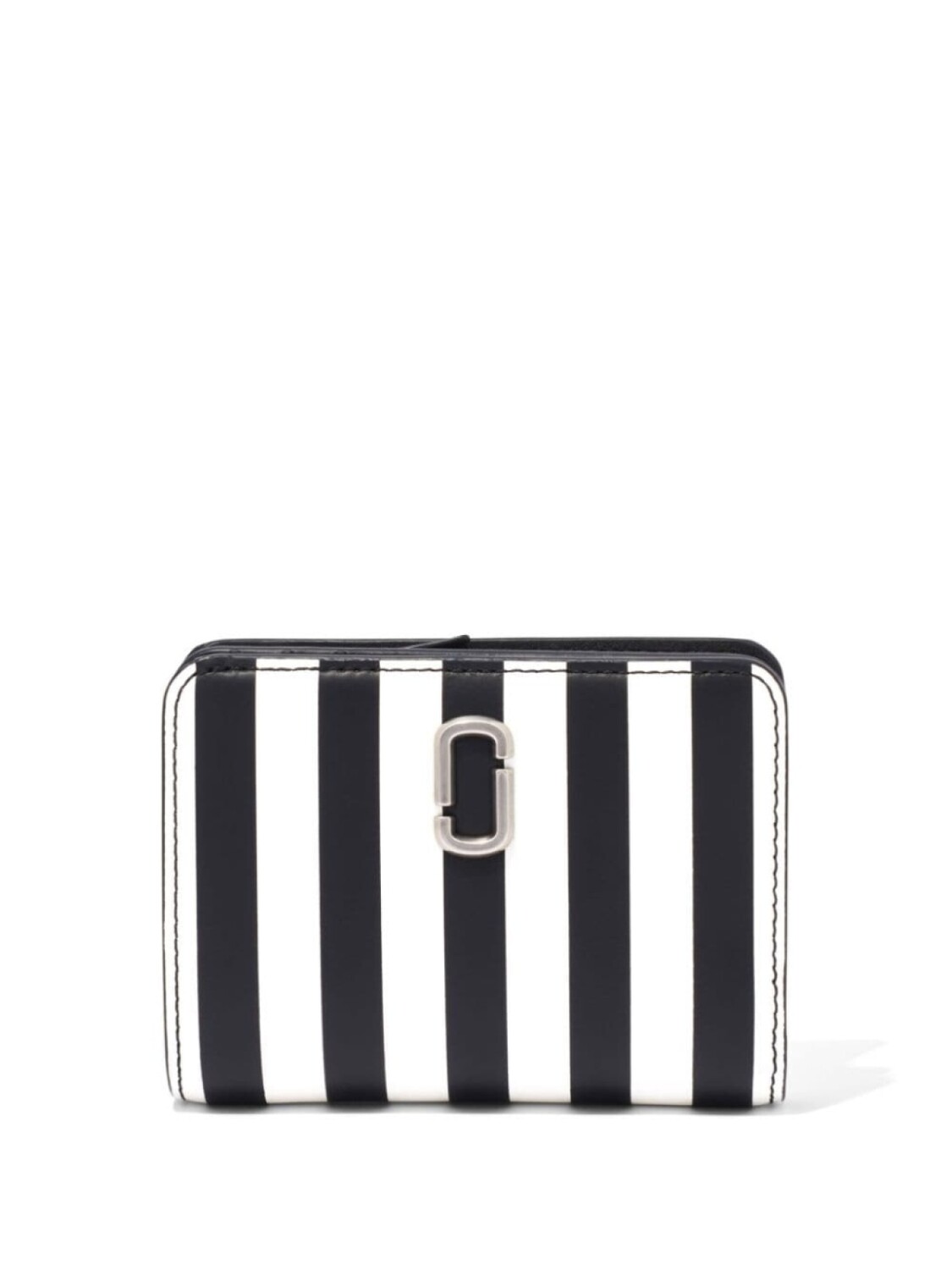 

Мини-кошелек The Stripe Compact Marc Jacobs, черный