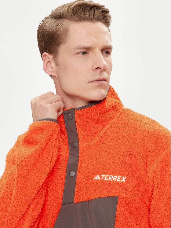 Флисовая куртка regular fit Terrex XPLORIC IM7424 Adidas, оранжевый — фото 4