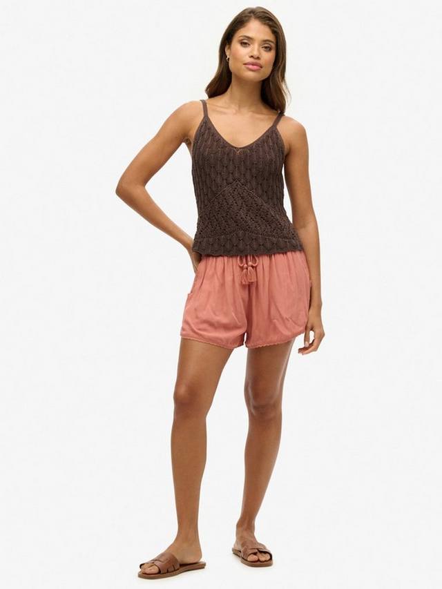 

Шорты для пляжа с волнистым краем Superdry, Desert Sand