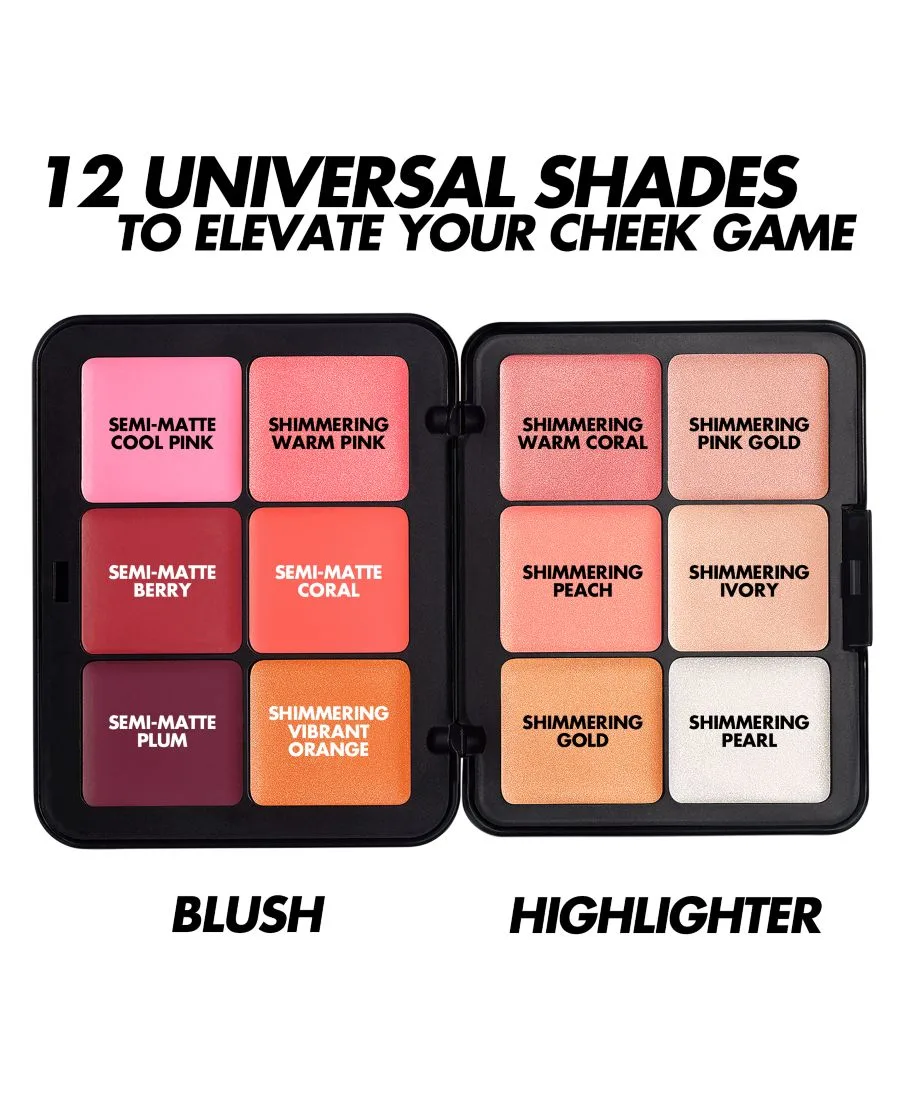 MAKE UP FOR EVER Палетка для лица HD Skin Blush & Glow Longwear Cream Face Palette — фото 2