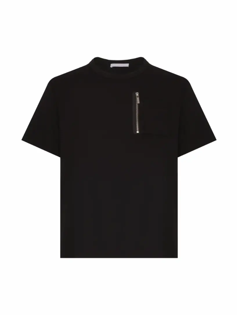 

Хлопковая футболка с карманом Helmut Lang, черный